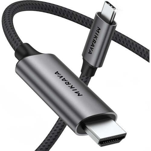 Mikrava Type C to HDMI Kablo Hdr Hdcp Usb-C to HDMI 2.0 [Thunderbolt 5/4/3, Dex Mode Uyumlu] 1 Metre