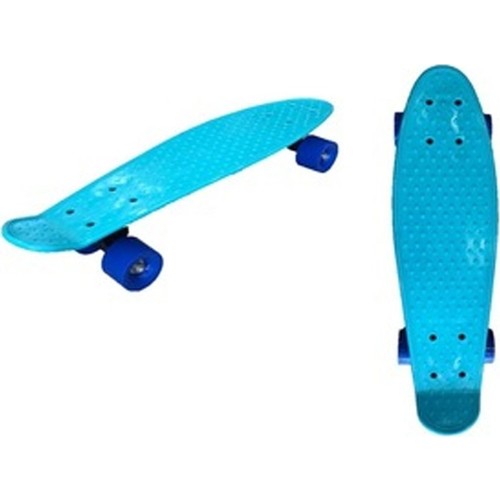 Troya TR-102 Turkuaz Gövdeli Unisex Çocuk Kaykayı Tekerlekli Dayanıklı PVC Malzeme