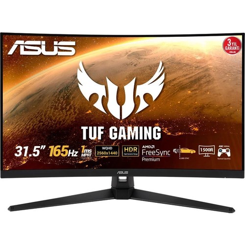 Asus Tuf Gaming 31.5" 165Hz 1ms (Hdmı + Display) Freesync WQHD Monitör