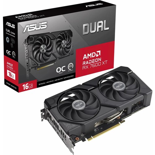 Outlet Asus Rx 7600 Xt Dual Oc Edition 128 Bit Gddr6 16 GB Ekran Kartı
