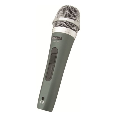 Gold Audio FM-198 Dinamik 600 Ohm Kablolu El Mikrofonu