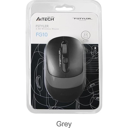 A4 TECH FG10 KABLOSUZ OPTIK MOUSE KIRMIZI/SIYAH