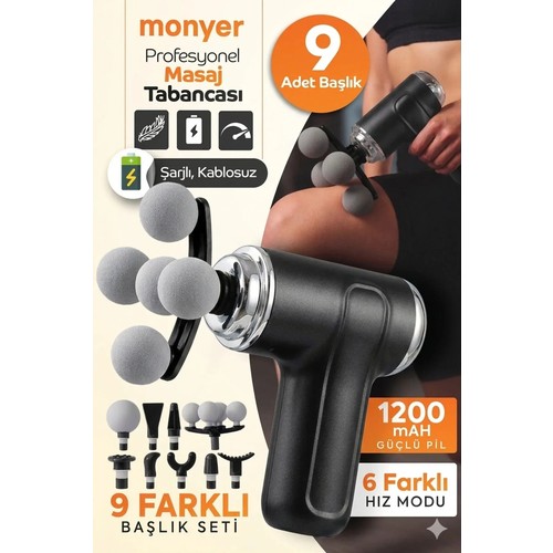 Monyer Masaj Tabancası 9 Başlık 6 Mod WM60
