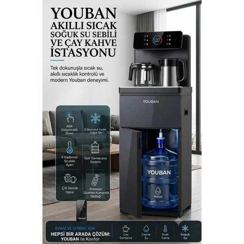Youban Smarttouch Gizli Damacanalı Yeni Nesil Dijital Akıllı Su Sebili