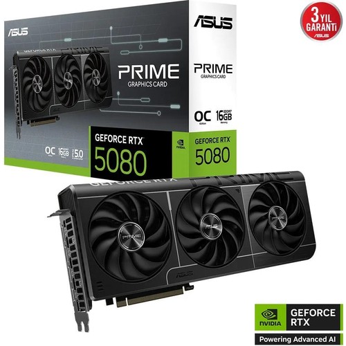 Asus Prime RTX5080 O16G RTX 5080 16GB OC Ekran Kartı