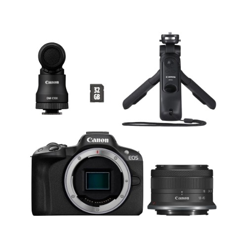 Canon EOS R50 + RF-S f/4.5-6.3 IS STM Creator Kit