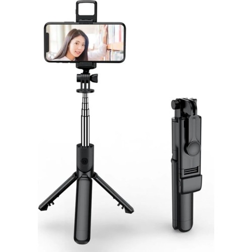 Gaman K8 2in1 Yüksekliği Ayarlanabilir Masa Üstü Tripod- Uzaktan Kumandalı Selfie Çubuğu
