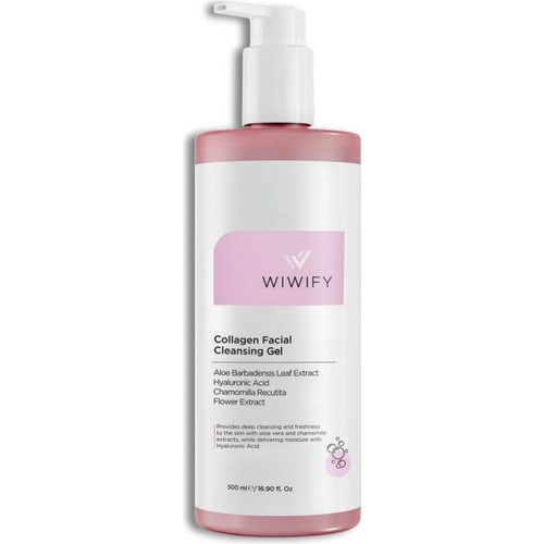 Wiwify Arındırıcı Yüz Temizleme Jeli 500 ml Aloe Vera ve Papatya Özlü Tüm Cilt Tipleri İçin