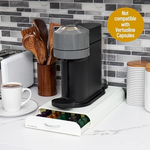Resim 1001 NEST3PC-WHT Anchor - Nespresso Uyumlu Kapsül Çekmecesi, 50 Kapsül Için, Sadece Çekmece 