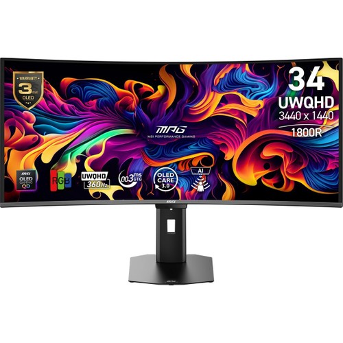 Msi Msı 34" Mpg Qd-Oled X36 0.03MS 360HZ Hdmı-Dp Gaming Monitör