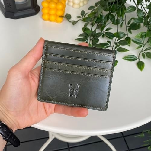1001 Sazara, Hakiki Deri Süper Ince Minimalist Cüzdan, Modern Tasarım, Gündelik Kullanım, Slim K görsel 3