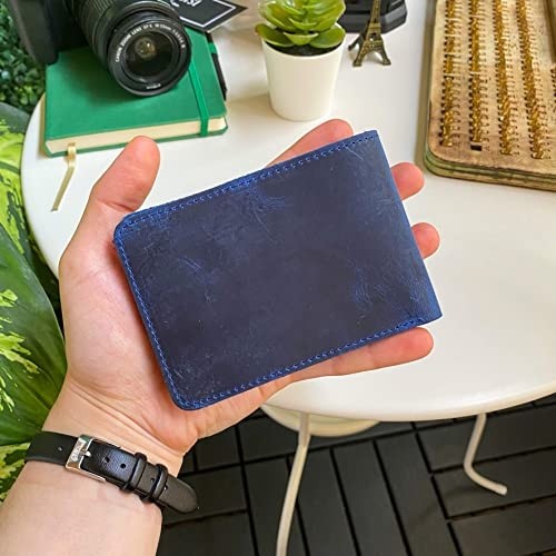 1001 Tulipa - Hakiki Deri Naturel Klasik Bifold Ince Tasarım Erkek Cüzdan, Gündelik Kullanım görsel 3