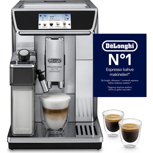 DeLonghi Primadonna Elite ECAM 1450 W Kahve Makinesi Metal Renkli Americano İçecek Tipi