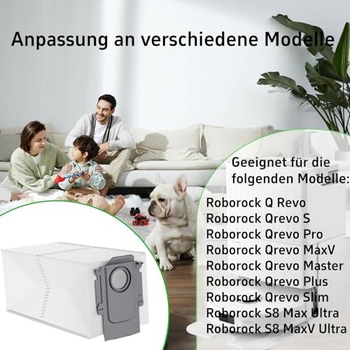 Die Grup Roborock Q Revo/q Revo Pro/q Revo Maxv/qrevo Curv/qv 35A/35S/QR/S8 Maxv Ultra/qrevo S/qrevo Maste/elektrikli Süpürge Için 12 Adet Toz Torbası, Yedek Torba Aksesuar Seti Elektrikli Süpürge Torbası görsel 5