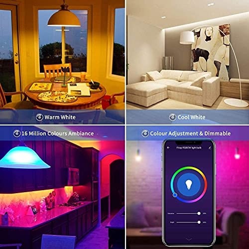 Die Grup Wi-Fi Akıllı LED Ampul 10W 6.500K Beyaz 220 Vac AA14-60920 görsel 4