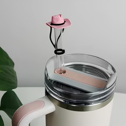 Die Grup Pembe Kovboy Şapkası Pipet Tıpası,stanley ile Uyumlu görsel 2