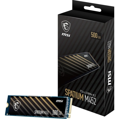 Msi Msı SSD Spatıum M452 Pcıe 4.0 Nvme M.2 500GB