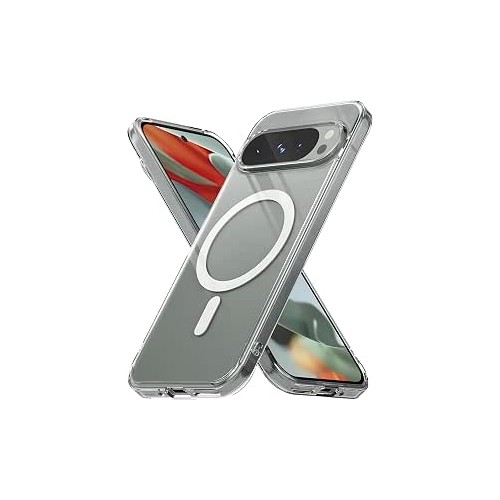 Coverzone Google Pixel 9 Pro XL İle Uyumlu Kılıf Şeffaf, Wireless Magsafe ile uyumlu Silikon Kapak Pixel 9 Pro XL Kılıf