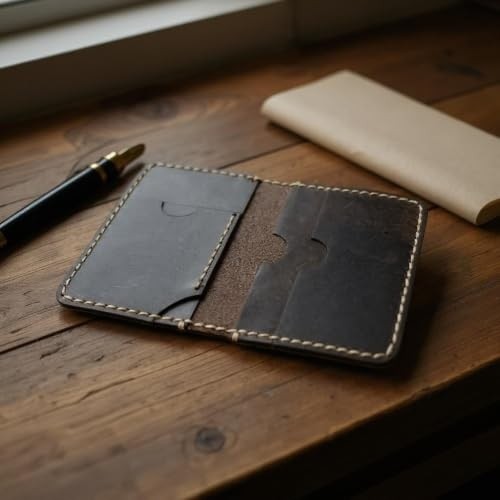 1001 Eagleather Hakiki Deri Kartlık ve Cüzdan (Yeşil, Lacivert, Koyu Kahverengi, Siyah, Kahverengi, Tu görsel 3