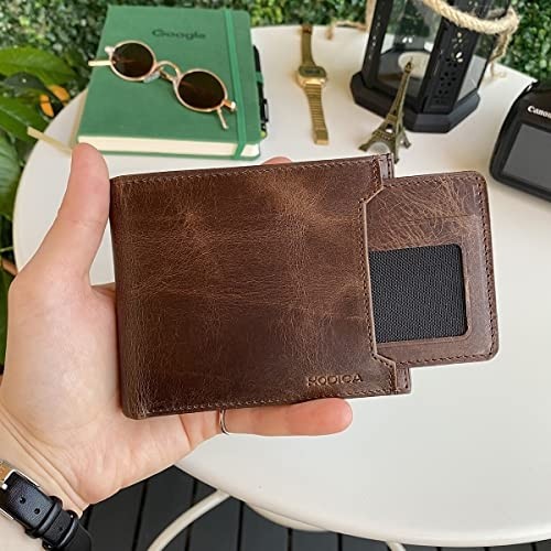 1001 Modica® Dallas - Kanguru Bölmeli Hakiki Deri Erkek Cüzdan görsel 2