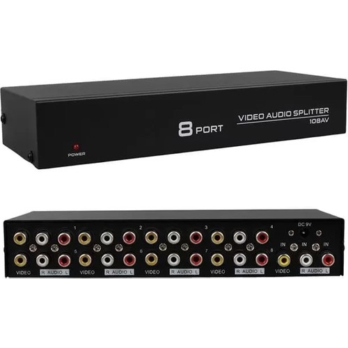 TeknoKapsül Powermaster 8 Port Video Stereo Audio Dağıtıcı Çoğaltıcı