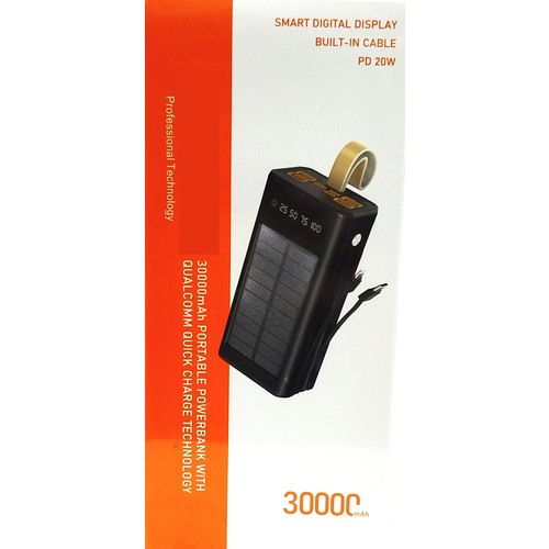 Belirtilmemiş 30.000 Mah Powerbank Solar Güneş Enerjili Hızlı Şarj