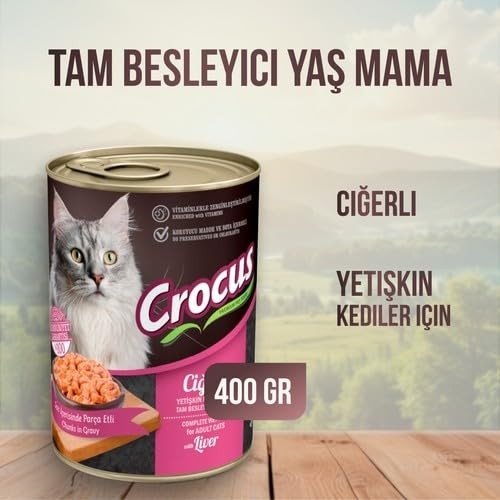 Die Grup Crocus Yet. Kedi Ciğerli Yaş Mama 400G, 855-091 görsel 2