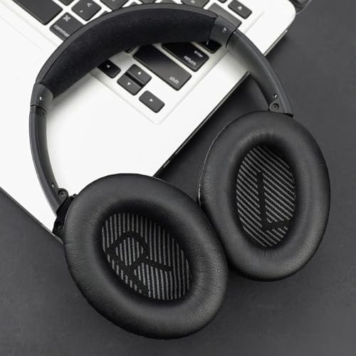 Lexroo BOSE ile Uyumlu QuietComfort 35 Quiet Comfort 35 II için Suni Deri Kulaklık Pedi Hafızalı
