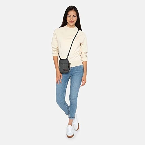 1001 Buddy Unisex Yetişkin Omuz Çantası Black Denim Standart görsel 3