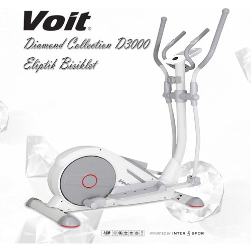 Voit D3000 Diamond Collection Eliptik Bisiklet 120 kg Taşıma Kapasitesi ile 8 Kademe Direnç Mekanizması