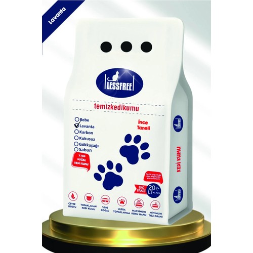 Less Free Cat Litter Less Free 20 Lt Ince Tane Sabun Kokulu Bentonit Kedi Kumu