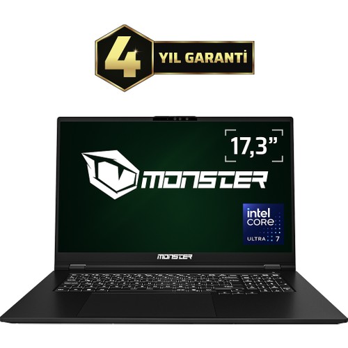 Monster Huma H4 V6.1.4 Core Ultra 7 155H 16 GB Ram 1tb SSD Intel Arc Graphics Freedos 14" Qhd 120Hz Taşınabilir Bilgisayar