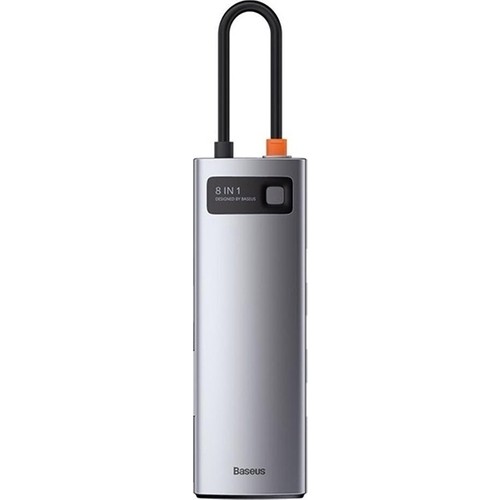 Baseus Metal Gleam Series 8in1 Type-C Hub Adaptör Çoklayıcı Renk 5V-20V Uyumlu Yüksek Performans