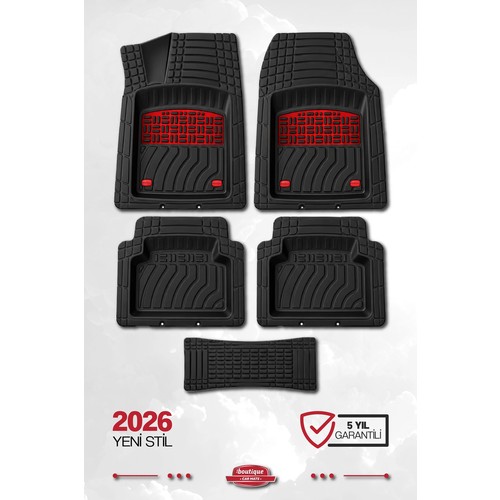 K&k Auto Accessories Bütün Araçlara Uyumlu Universal Araç Paspas 5 Parça Tam Set 3D Derin Renk Opsiyonlu)