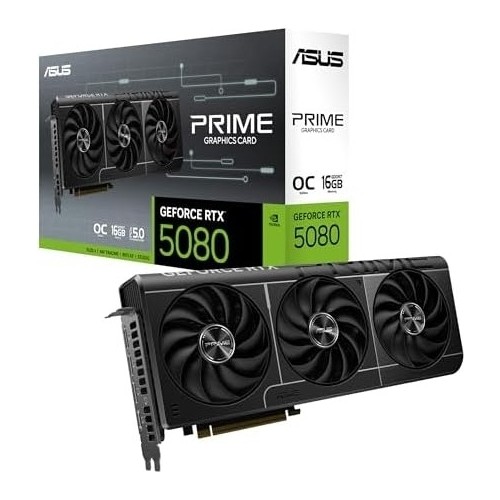 Prıme RTX5080, O16G, Nvıdıa, Geforce Rtx 5080, 16GB Gddr7, Oc, Hdmı, 3xdp, Dlss4 Ekran Kartı