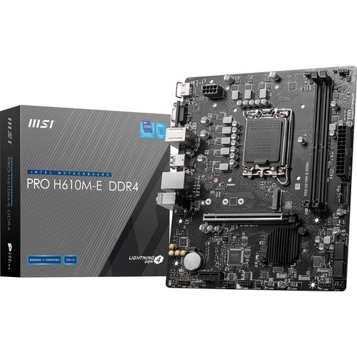 Msı Pro Intel H610 Soket 1700 Ddr5 Matx Gaming (Oyuncu) Anakart