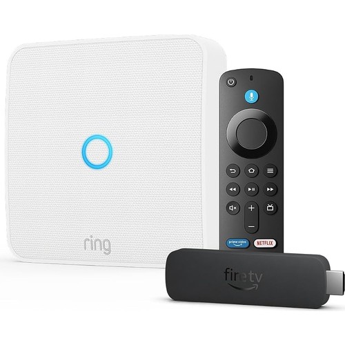 Ring Fire Tv Stick 4K Select + Intercom Seti "koltuğunuzdan Ziyaretçiyle Konuşun"
