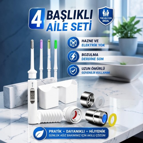 GH15 4 Başlıklı Manuel Ağız Duşu