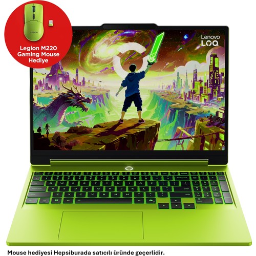 Lenovo LOQ AMD Ryzen 7 250 16GB 1TB SSD RTX5070 Freedos 15.3" Taşınabilir Bilgisayar