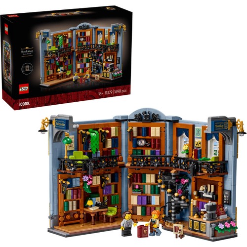 Lego Icons Kitabevi: Kitaplık Dekoru 11379