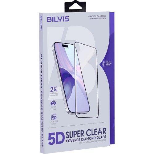 iPhone 17 Bilvis 5D Super Clear Diamond Ekran Koruyucu