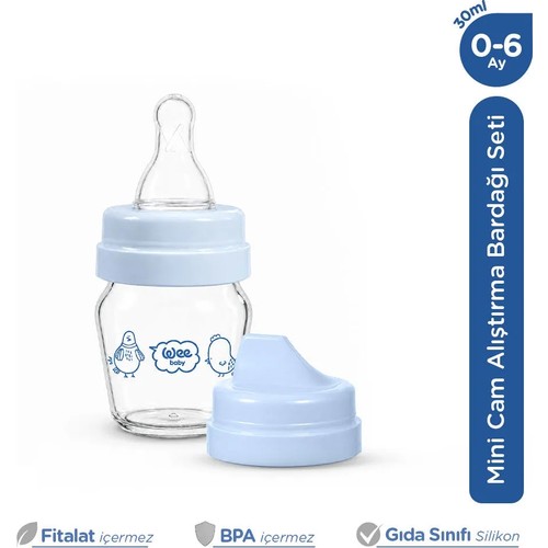 Wee Baby Mini Biberon Ve Alıştırma Bardağı Seti 30 Ml