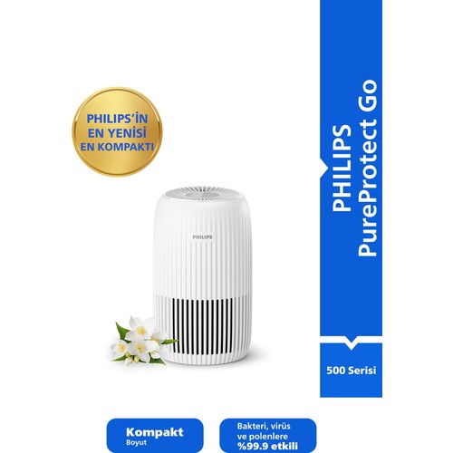 Philips 500 Serisi Hava Temizleyici, 25 m², HEPA NanoProtect Filtre, Aromaterapi, Uyku Modu