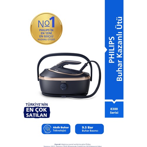 Philips PSG8300/20 8000 Serisi Perfect Care Buhar Kazanlı Ütü