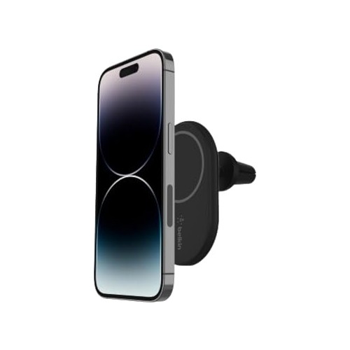 Kablosuz Şarj Manyetik Araç Telefonu Montaj Tutacağı, Magsafe Etkinleştirilmiş Aygıtlarla Uyumlu (Kablo Dahil)