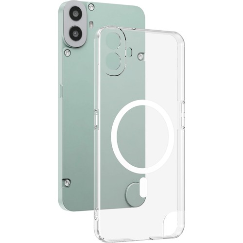Nothing CMF Phone 1 İçin Kamera Korumalı Manyetik Şarj Özellikli Şeffaf Demy Sert PC Kapak
