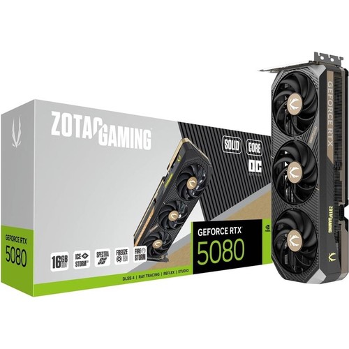 Zotac Geforce Rtx 5080 Gamıng Solıd Core 16GB Gddr7 Dlss 4 Ekran Kartı