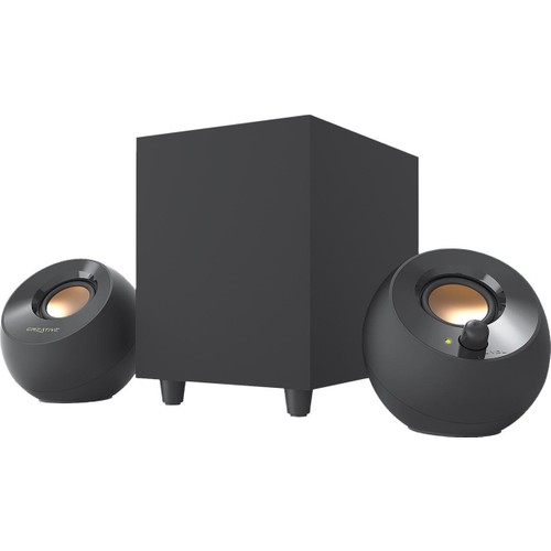 Creative Pebble Plus 2.1 35W USB Multimedya Stereo Hoparlör Seti Minimalist Tasarım Özellikleri
