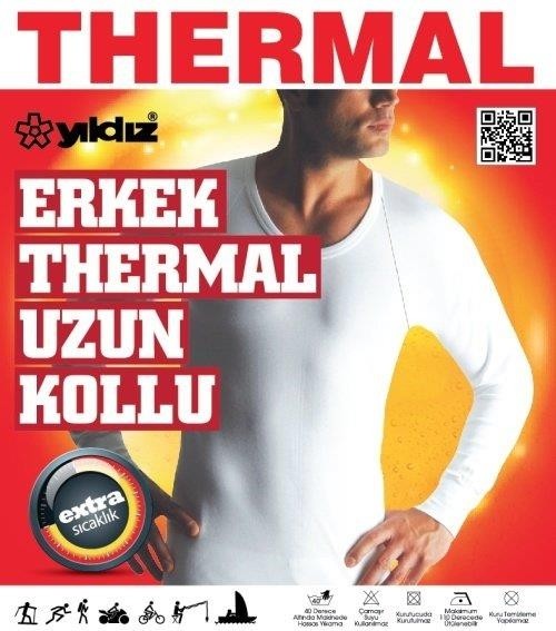 Yıldız 271 Erkek Siyah Termal Sıcak Tutan Terletmez Uzun Kol İçlik görsel 5