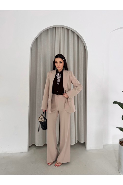 Vuntal Butik Blazer Takım Elbise Tek Düğme Ceket Pantolon görsel 3